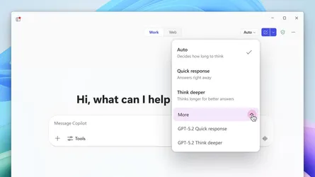 GPT-5.2 nu beschikbaar in Microsoft 365 Copilot